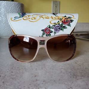 Ed Hardy "Brie" Sunglasses and Case